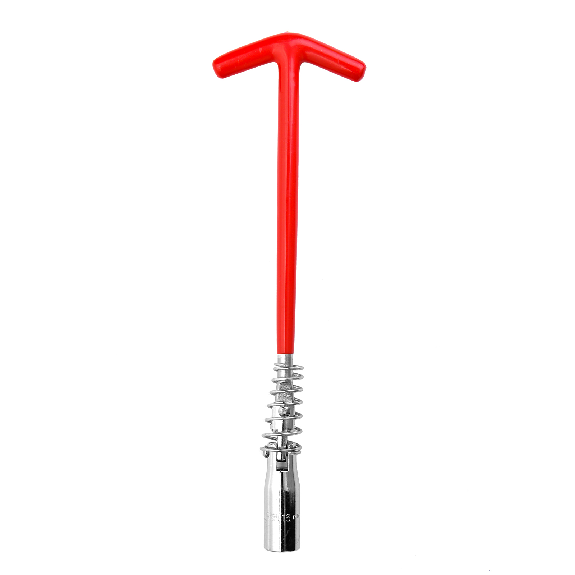 Douille pour bougie d'allumage à poignée en T Jetech de 5/8 pouces (16 mm), clé à cliquet flexible, en acier allié Cr-V traité thermiquement, rotation à 360 degrés-Lire la description