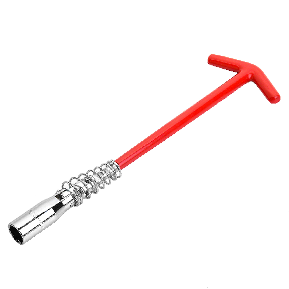 Douille pour bougie d'allumage à poignée en T Jetech de 5/8 pouces (16 mm), clé à cliquet flexible, en acier allié Cr-V traité thermiquement, rotation à 360 degrés-Lire la description