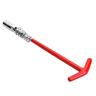 Douille pour bougie d'allumage à poignée en T Jetech de 5/8 pouces (16 mm), clé à cliquet flexible, en acier allié Cr-V traité thermiquement, rotation à 360 degrés-Lire la description