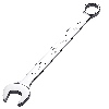 Jetech Clé combinée de 36 mm - Clés de serrage de qualité industrielle avec 12 points, 15 degrés de décalage, fabriquées en acier chrome vanadium durable avec finition sablée, forgées, traitées thermiquement, métriques