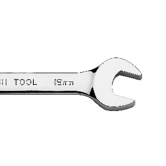 Jetech clé à tête flexible de 19 mm, qualité industrielle, fabriquée en acier allié au chrome-vanadium forgé et traité thermiquement, clé à cliquet flexible à tête articulée entièrement polie à 12 points, métrique-Lire la description