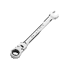 Jetech Clé à engrenage à tête flexible 10mm, Clé à cliquet flexible de qualité industrielle en acier allié Cr-V forgé et traité thermiquement, clé combinée à cliquet à tête flexible 12 points entièrement polie, métrique