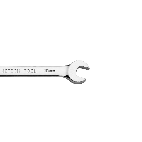 Jetech Clé à engrenage à tête flexible 10mm, Clé à cliquet flexible de qualité industrielle en acier allié Cr-V forgé et traité thermiquement, clé combinée à cliquet à tête flexible 12 points entièrement polie, métrique-Lire la description