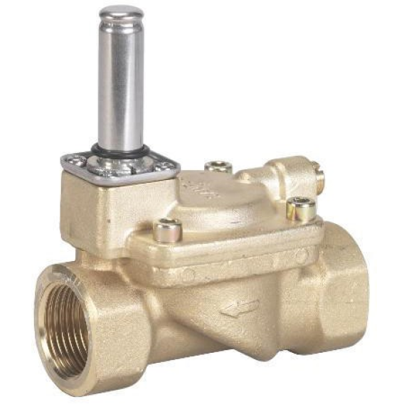 Electrovanne servo-commandée 2/2, EV 220B, NF, corps laiton, membrane EPDM, Pdm 0,3 à 16 bar, 032U7125, taraudée 1-Leggi tutto
