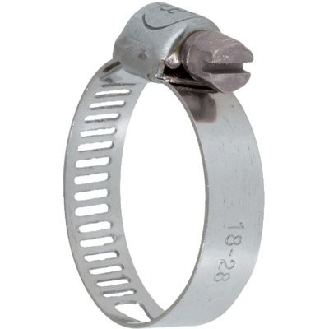 Collier bande perforée w2, acier zingué-inox  - Vendu par: 25 | Plage de serrage: 24 - 36 mm | Bande: 13 mm-Lire la description