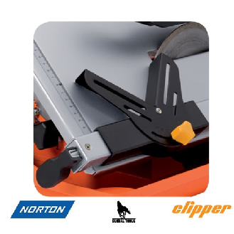 Scie de carrelage sur table électrique Norton Clipper 800W 200mm TT200 EM-Lire la description