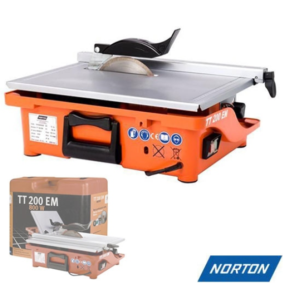 Scie de carrelage sur table électrique Norton Clipper 800W 200mm TT200 EM-Beschreibung lesen