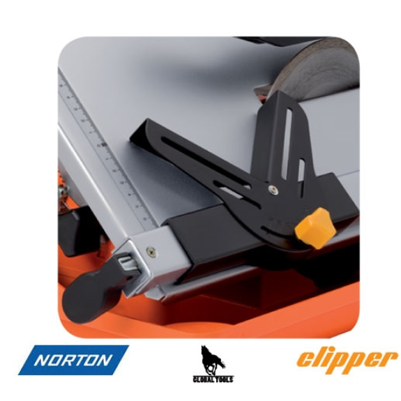 Scie de carrelage sur table électrique Norton Clipper 800W 200mm TT200 EM-Lire la description