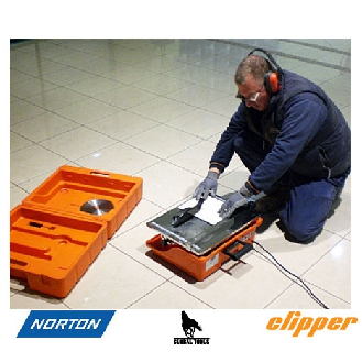 Scie de carrelage sur table électrique Norton Clipper 800W 200mm TT200 EM-Lire la description