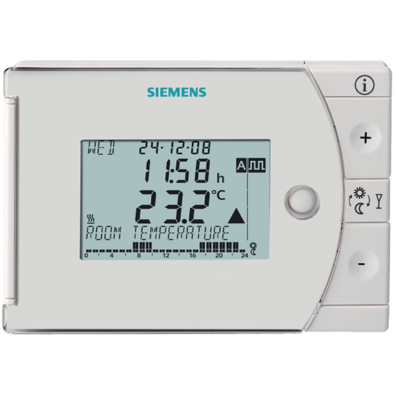 RDD100.1RF Thermostat d'ambiance sans progmation sans fils Réf. S55770-T281-Lire la description