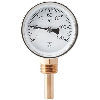 Thermomètre radial  - Ø: 63 mm | Long. tube: 65 mm