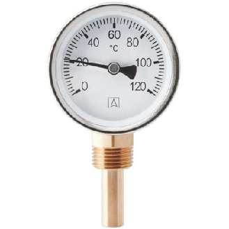 Thermomètre radial  - Ø: 63 mm | Long. tube: 65 mm-Lire la description