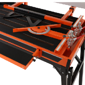 Scie de carrelage 1100W avec guidage par rail-Lire la description