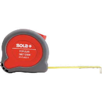 Taschenbandmaß Popular 5mx19mm gelb Sola-Beschreibung lesen