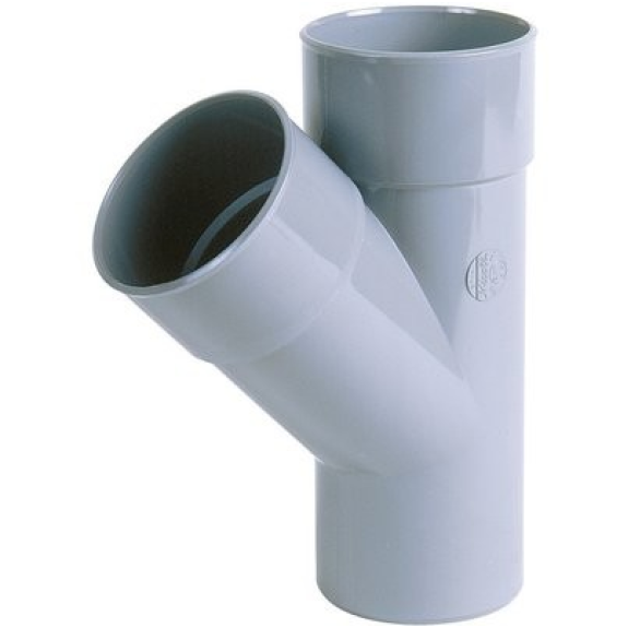 Culotte à 45°, double emîta - Ø: 40 égal Culotte à 45°, double emîta - Ø: 40 égal-Lire la description