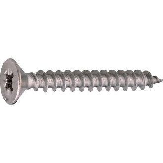 Vis à bois inox A2 tête fraisée PZ  - Vendu par: 200 | L (mm): 40 | D (mm): 4 | Fileta: Total | Emut: PZ2 | DK (mm): 8-Lire la description