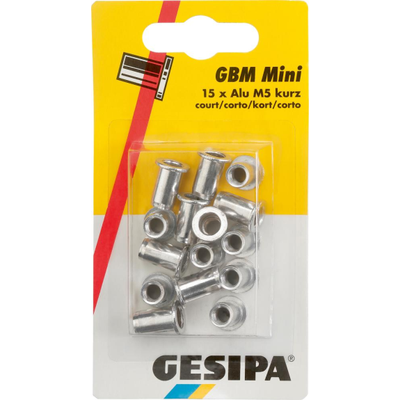 Blindnietmuttern Alu im Mini-Pack M5 kurz Blindnietmuttern Alu im Mini-Pack M5 kurz-Beschreibung lesen