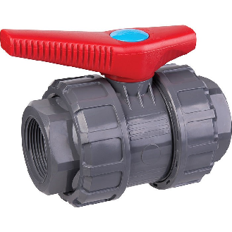 Vanne à bille taraudée  - Longueur B (mm): 60 | Longueur A (mm): 76.5 | Longueur C (mm): 48 | Longueur D (mm): 45 | Longueur E (mm): 11.5 | Filetage G (pouce): 1/2-Lire la description
