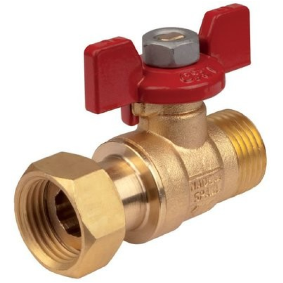 Vanne à écrou libre pour collecteur - Mâle - Femelle: 1/2'' | B: 50 Vanne à écrou libre pour collecteur - Mâle - Femelle: 1/2'' | B: 50-Lire la description