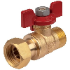 Vanne à écrou libre pour collecteur - Mâle - Femelle: 1/2'' | B: 50 Vanne à écrou libre pour collecteur - Mâle - Femelle: 1/2'' | B: 50