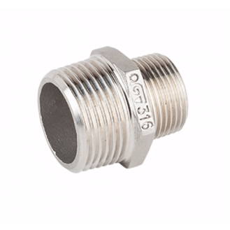 Mamelon réduit en acier inox 316 - R 1" M x R 3/4" M - 20 bar-Lire la description