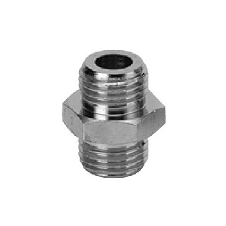 Raccords pour tubes - Mamelon cylindrique - Laiton nickelé - 1/2" - 1/2" M - 60 bar-Lire la description