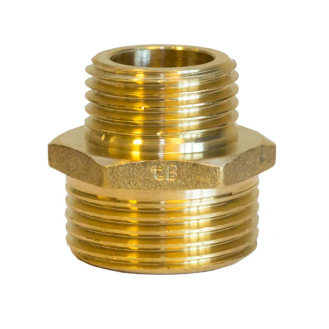 Mamelon double réduit MM laiton  Ø 3/4" x 1/4"*-Lire la description