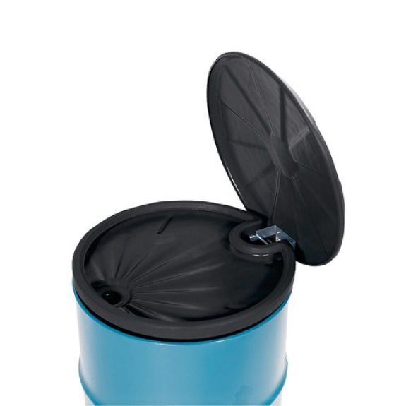 Entonnoir  en polyéthylène (PE) pour fûts 5 litres, avec couvercle, antistatique-Lire la description
