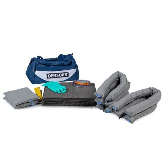 Kit d'absorbants anti-pollution  dans une housse de transp. robuste, modèle universel-Lire la description