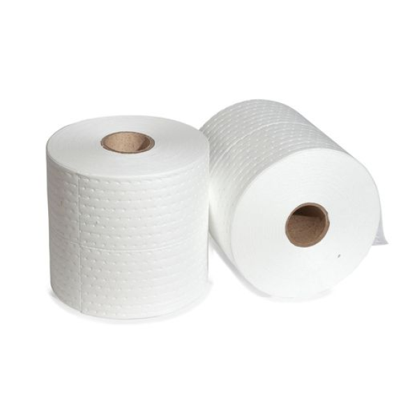 Rouleaux d'absorbants  Hydrocarbures, Economy Single light, 38 cm x 45 m, 2 pièces-Lire la description