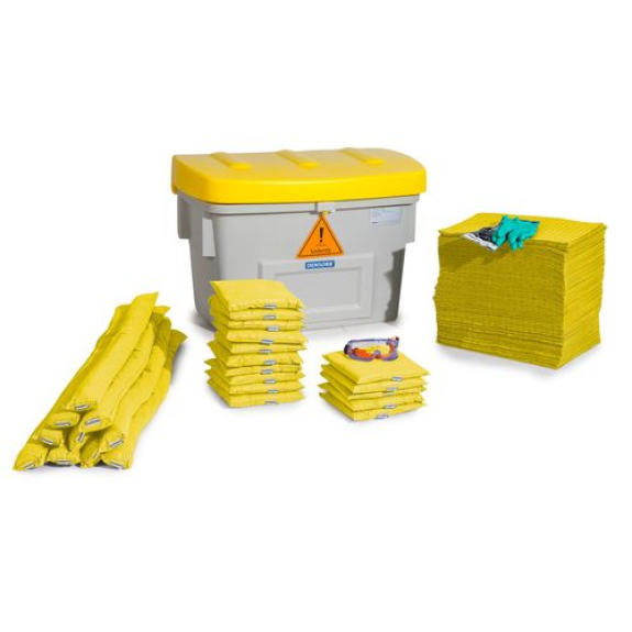 Kit d'absorbants anti-pollution  en box de sécurité, SF200, version Spécial-Lire la description