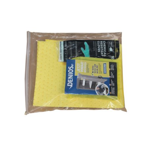 Kit dabsorbants anti-pollution mobile , absorbants en sac compact et léger, Spécial, 10 L-Lire la description