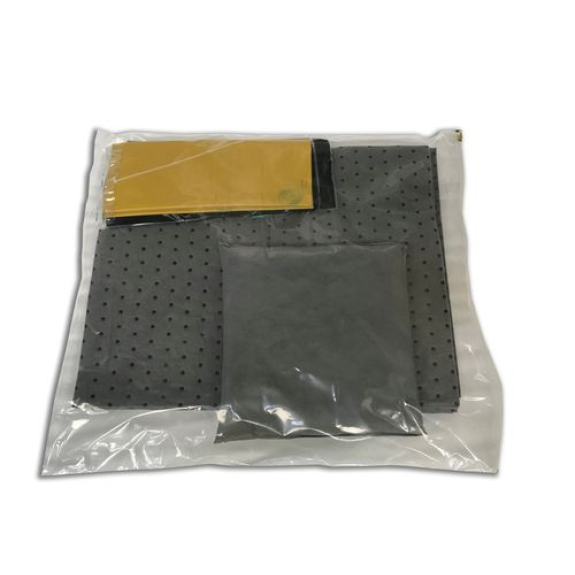Kit d'absorbants mobile , absorbants en sac compact et léger 10 L,« universel » Kit d'absorbants mobile , absorbants en sac compact et léger 10 L,« universel »-Lire la description