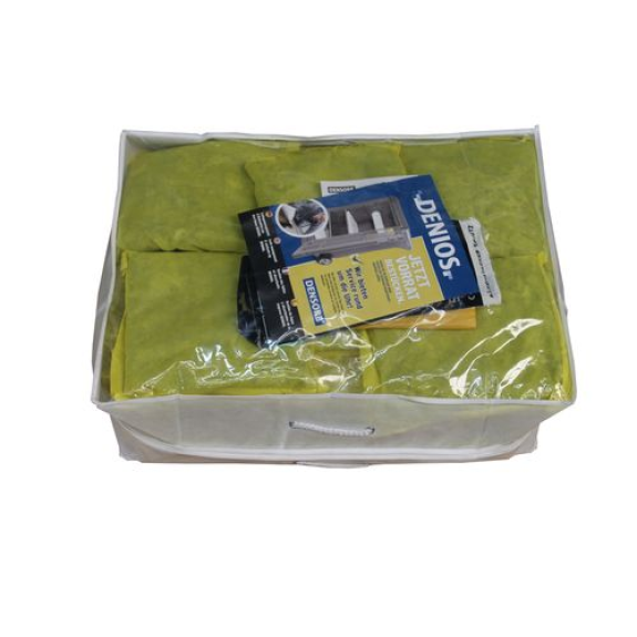 Kit d'absorbants mobile , absorbants en sac compact 75 L,« spécial »-Lire la description