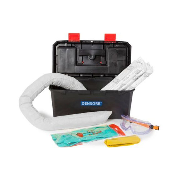 Kit absorbant anti-pollution en valise, version Hydrocarbures Kit absorbant anti-pollution en valise, version Hydrocarbures-Lire la description