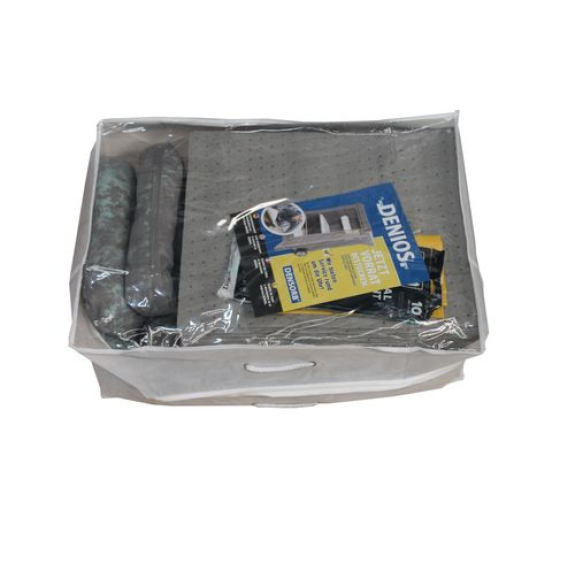 Kit d'absorbants mobile , absorbants en sac compact 50 L,« universel  »-Lire la description