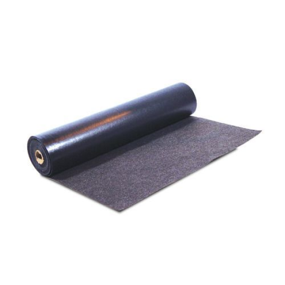 Rouleau de protection du sol  Extra PE, avec revêtement PE noir, 91 cm x 30 m-Lire la description