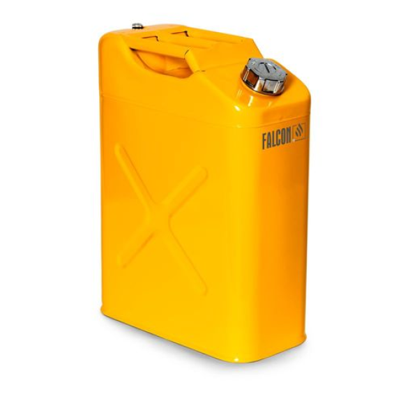 Jerrican de sécurité en acier peint, avec certification de transport, 10 litres Jerrican de sécurité en acier peint, avec certification de transport, 10 litres-Lire la description