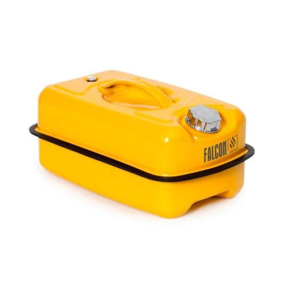 Jerrican de sécurité , acier peint, avec certification de transport, 20 litres-Lire la description