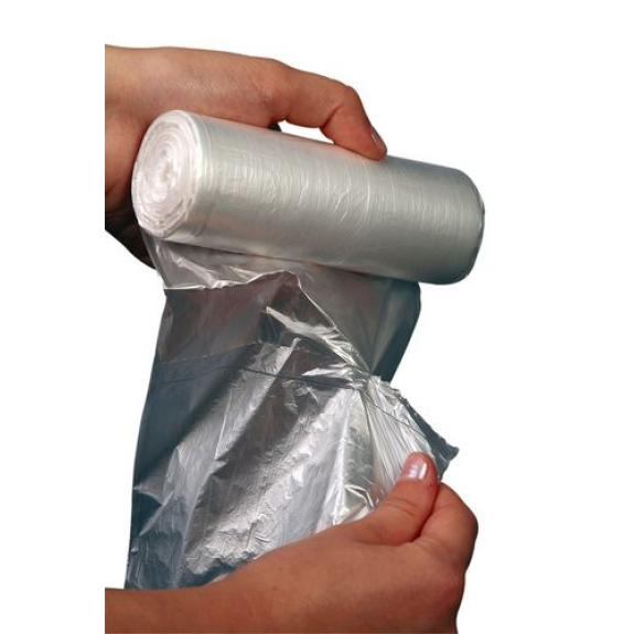 Sacs-poubelle en polyéthylène (PE) haute-densité, 24 litres, 2000 unités, transparent Sacs-poubelle en polyéthylène (PE) haute-densité, 24 litres, 2000 unités, transparent-Lire la description