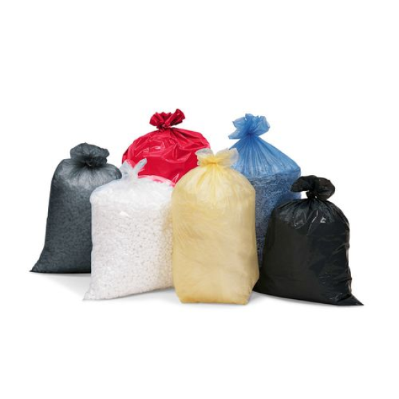 Sacs-poubelle en polyéthylène (PE), 120 litres, 700 x 1100 mm, 40 µ, noir, 250 unités-Leggi tutto