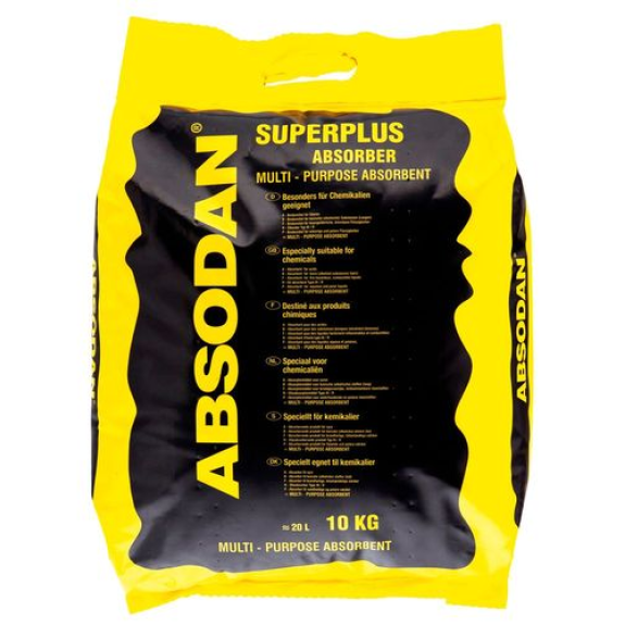 Granulés absorbants Universel Absodan SuperPlus pour huiles, grain très fin, sac de 10 kg-Lire la description