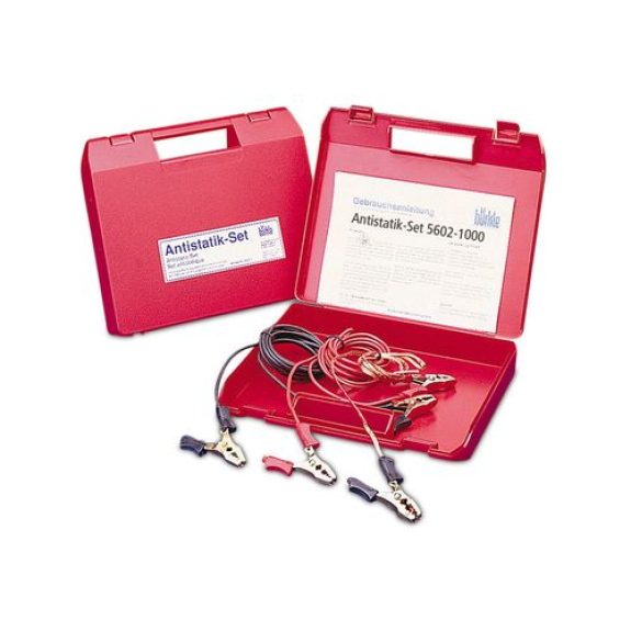 Kit anti-statique avec 3 câbles en cuivre à codage couleur Kit anti-statique avec 3 câbles en cuivre à codage couleur-Lire la description