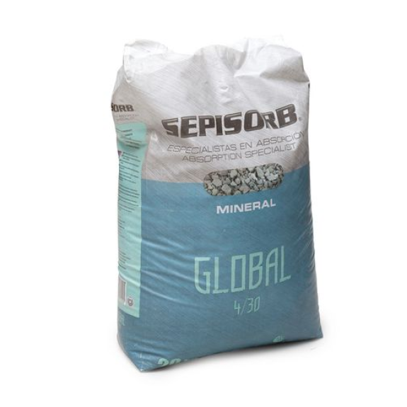 Granulés absorbants d'huile SEPISORB Universel, sépiolite 4/30 gros grain, chimie inerte, sac 20 kg Granulés absorbants d'huile SEPISORB Universel, sépiolite 4/30 gros grain, chimie inerte, sac 20 kg-Lire la description