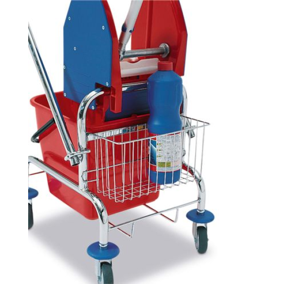 Panier de rangement pour chariot de ménage à seau de 20 litres Panier de rangement pour chariot de ménage à seau de 20 litres-Lire la description