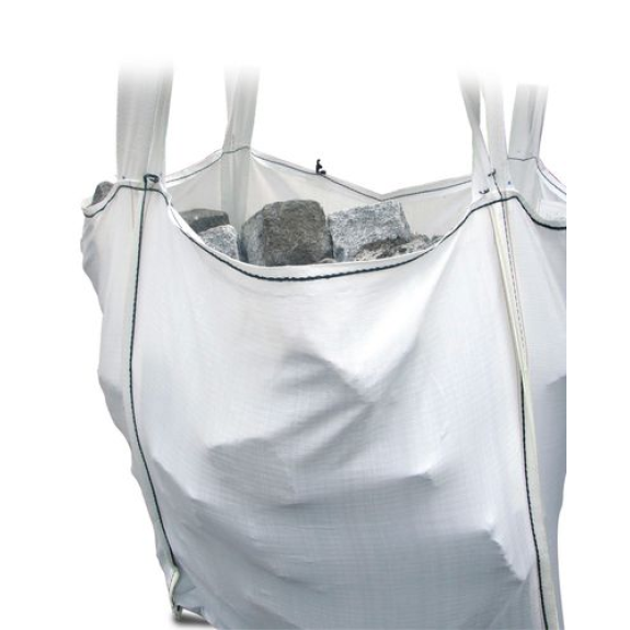 Big Bag, SF 5:1 pour amiante, jupe sur dessus, fond fermé, 90 x 90 x 110 cm, charge 1000 kg, 10 pcs-Leggi tutto