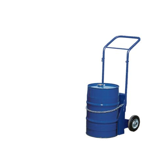 Chariot pour bidons BK-60 en acier, peint en bleu, pneus pleins, pour récipients jusqu'à 60 l. Chariot pour bidons BK-60 en acier, peint en bleu, pneus pleins, pour récipients jusqu'à 60 l.-Lire la description