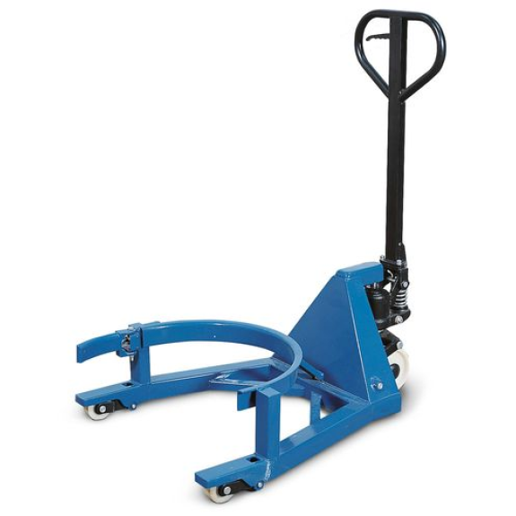 Chariot pour fûts, pince à fût, en acier de 200 litres, hauteur de levée : 0-110 mm Chariot pour fûts, pince à fût, en acier de 200 litres, hauteur de levée : 0-110 mm-Lire la description