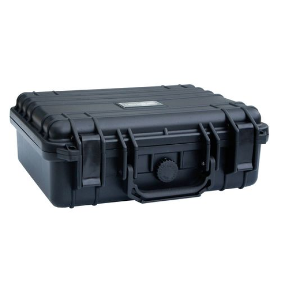 Valise de protection en plastique (PP), noire, avec mousse à lintérieur, volume de 1,6 litres-Lire la description