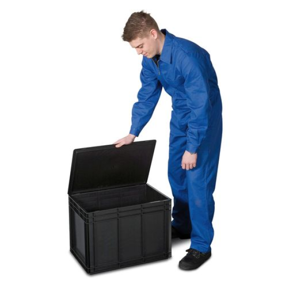 Coffre multi-usage en polypropylène (PP), conducteur, 90 litres-Lire la description